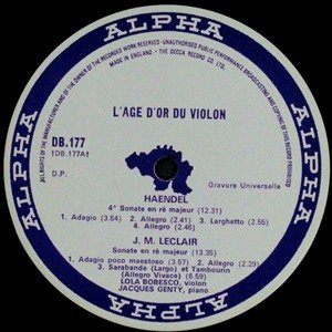 ORIGINAL LABEL　英DECCAプレス