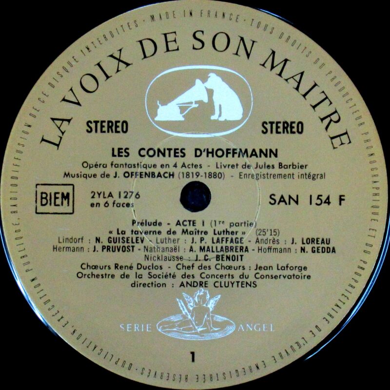 FRANCE ORIGINAL LABEL